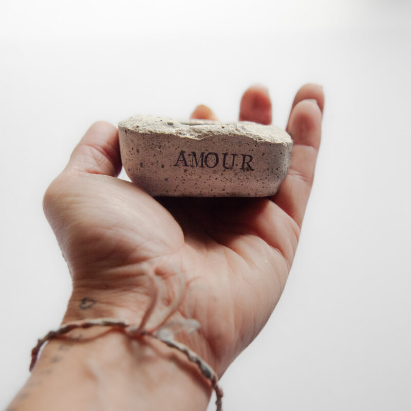 collection Les minis, les mignons contenant en béton - Amour - ngARTdesign